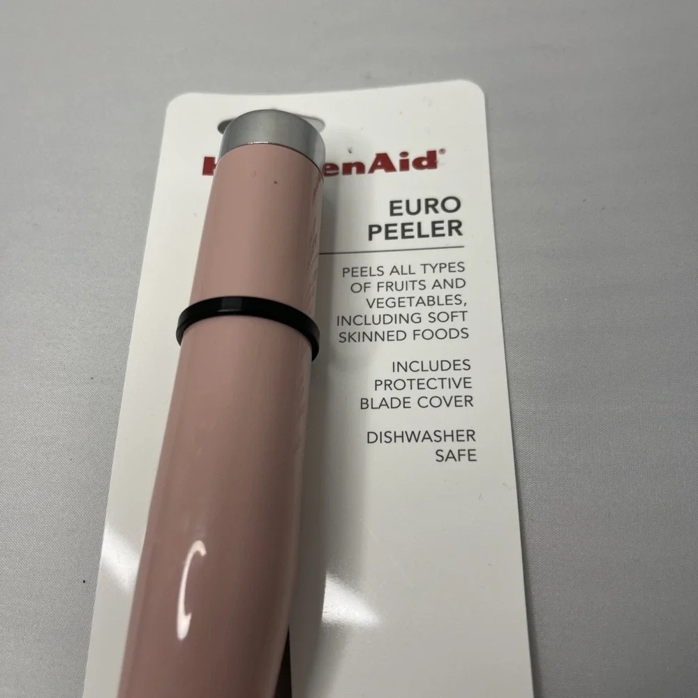 KitchenAid Euro Peeler Dried‎ Rose Pink Stainless Steel Blade KE112OHDRA NEW